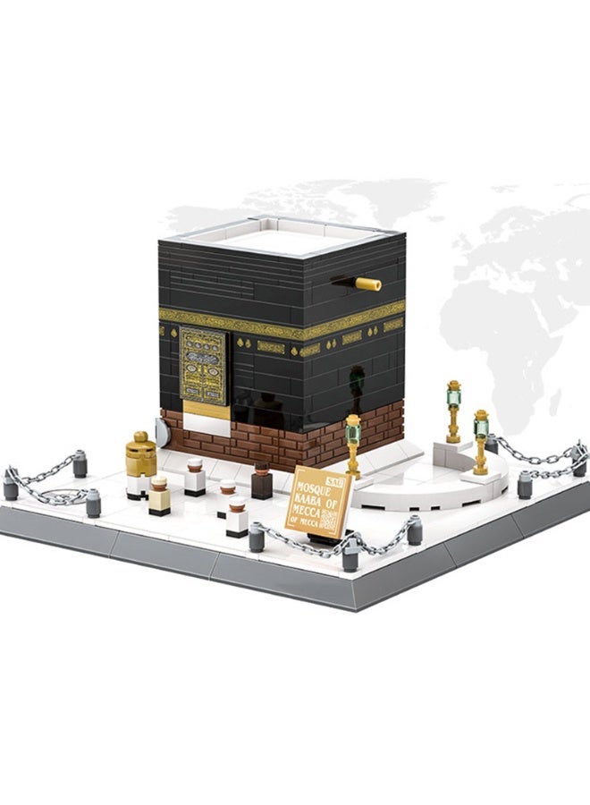 wange Islamic Mosque Mecca Kaaba Building Blocks Set, Architectural Model Building Block Sets, Muslim Bricks Toy, Islamic Educational Toys, Gift for Kids & Adults (446Pcs) - Image 2