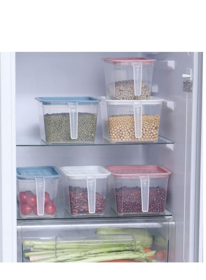 DARIYAH Plastic receptacle basket with handle kitchen box refrigerator XQ-024B - Image 2