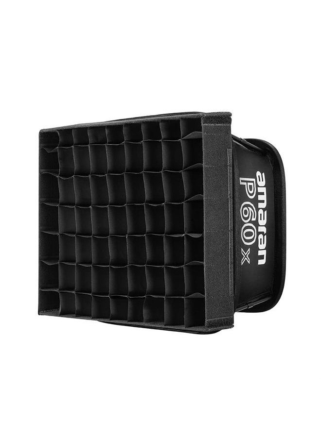 Aputure Amaran P60X Video Panel Light,Color Temperature 3200K-6500K,60w CRI95+/TLCI 97+,5070lux@1m,with Softbox,Support App 