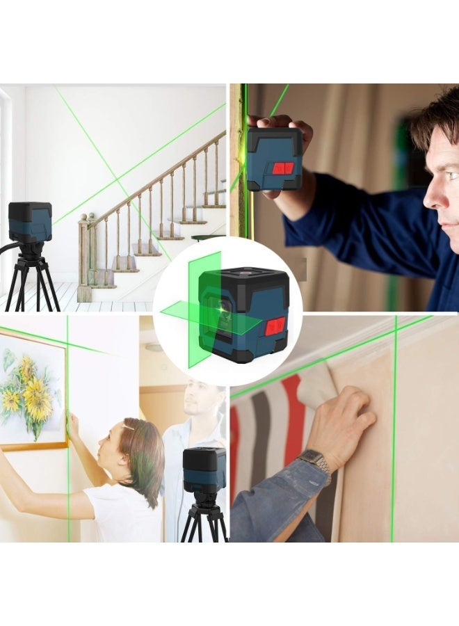 High precision IP54 laser infrared cross level laser level，Laser Level, Cross Line Laser with Self-Leveling, Vertical and Horizontal Line, Rotatable 360 Degree, Carrying Pouch, Battery Included (Green) Class 2 Laser Wavelength: 635nm Power Output: - Image 5