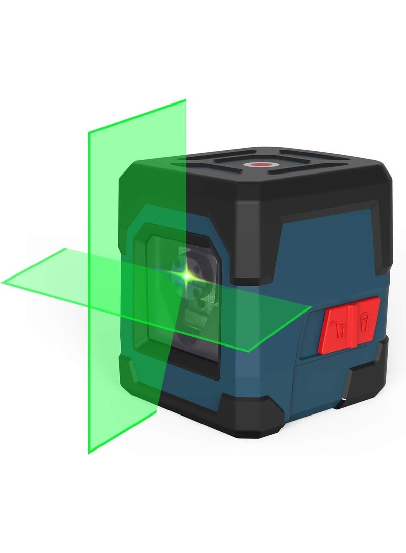 High precision IP54 laser infrared cross level laser level，Laser Level, Cross Line Laser with Self-Leveling, Vertical and Horizontal Line, Rotatable 360 Degree, Carrying Pouch, Battery Included (Green) Class 2 Laser Wavelength: 635nm Power Output: - Image 2