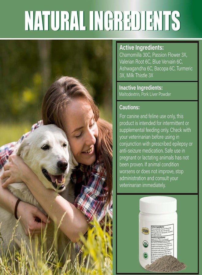 VetaSure Seizure Support Powder for Dogs & Cats – Natural Epilepsy Supplement, 100g | Helps Reduce Frequency & Intensity of Seizures | Calming, Tasty, Safe Formula - Image 3