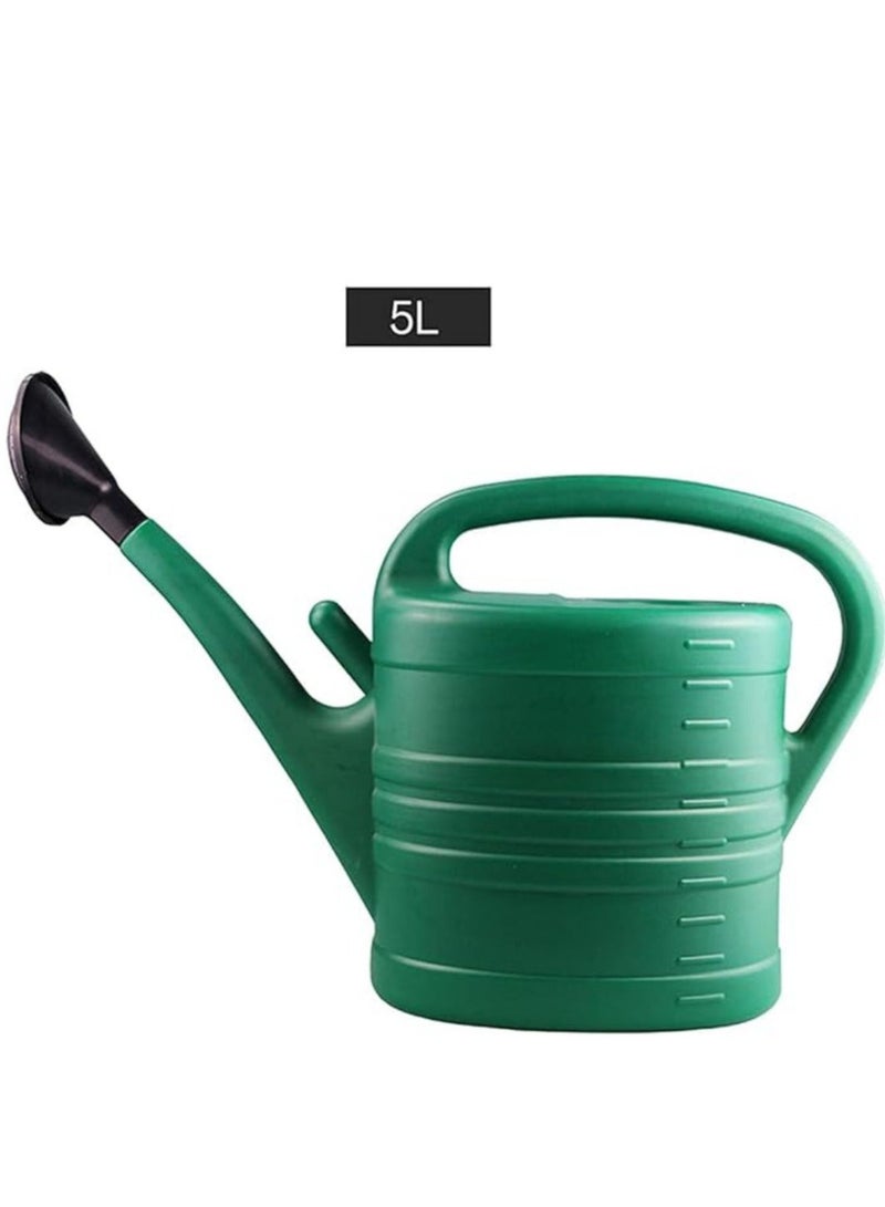 Scrolls 5L Plastic Watering Can for Gardening, Essential Lightweight Watering Can with Long Spout, 3- in-1 Detachable Sprinkler Rose Head for Indoor and Outdoor Garden - Image 2