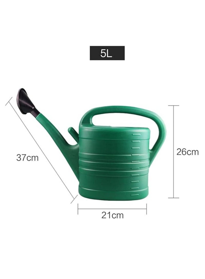 Scrolls 5L Plastic Watering Can for Gardening, Essential Lightweight Watering Can with Long Spout, 3- in-1 Detachable Sprinkler Rose Head for Indoor and Outdoor Garden - Image 3