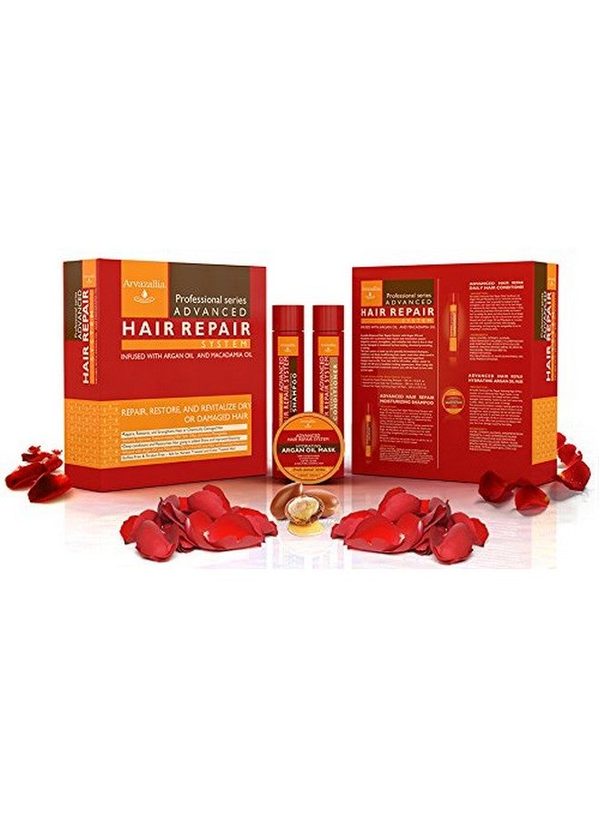 Arvazallia Advanced Hair Repair Shampoo, Conditioner and Deep Conditioner Mask System Set for Dry or Damaged Hair with Argan and Macadamia Oil by Arvazallia - Sulfate Free - Image 3