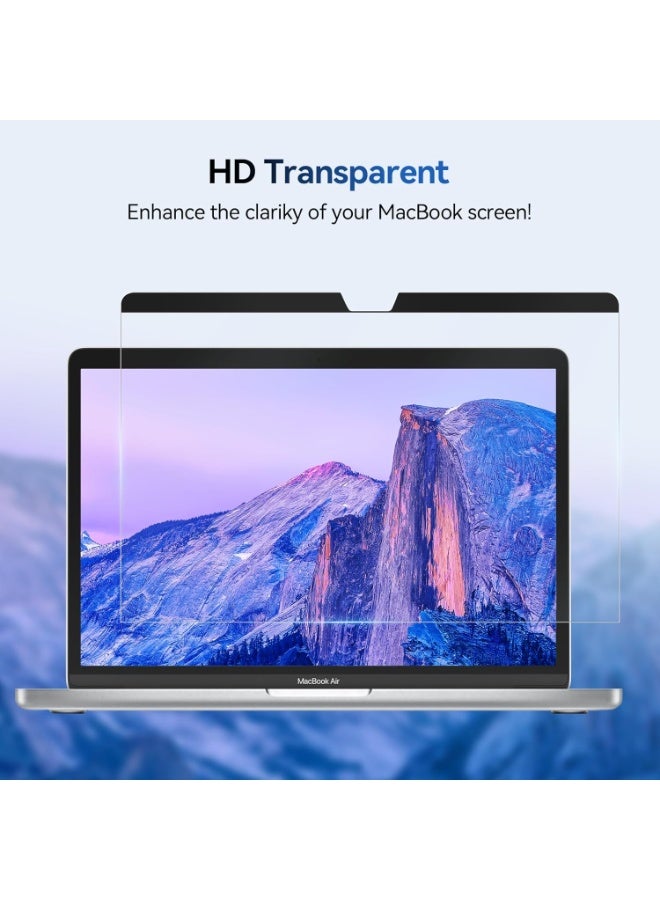 كيلا واقي شاشة مغناطيسي مضاد للضوء الأزرق لجهاز ماك بوك اير 13.6/13 بوصة (2022-2025، M2، M3، M4)، غشاء كمبيوتر ماك 13.6 بوصة قابل للإزالة، واقي شاشة كمبيوتر محمول لحماية العين من الوهج - Image 5