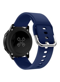 Generic Strap Band Silicone 20MM For Samsung Galaxy Watch 4 40mm 44mm/Watch 4 classic 42mm 46mm /Gear Sport/active2 40mm 44mm/Amazfit GTR 42mm/ GTS 2/Huawei GT2 42mm/Honor Magic watch 2 42mm (Blue)  - Image 3