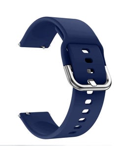 Generic Strap Band Silicone 20MM For Samsung Galaxy Watch 4 40mm 44mm/Watch 4 classic 42mm 46mm /Gear Sport/active2 40mm 44mm/Amazfit GTR 42mm/ GTS 2/Huawei GT2 42mm/Honor Magic watch 2 42mm (Blue)  - Image 2