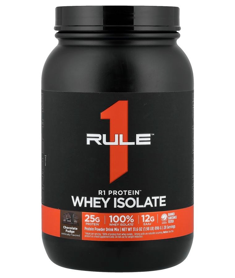 R1 Protein™ Whey Isolate Chocolate Fudge 1.98 lb (896 g)