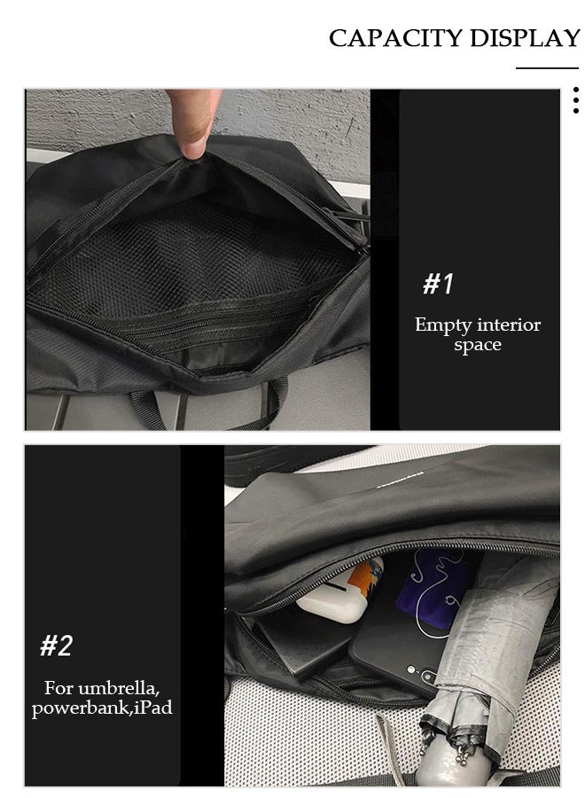 DUNISO Compact Sling Bag for Men and Women Waterproof Crossbody Bag Multipurpose Chest Shoulder Bag with Buckle Everyday Carry Bag for Travel Work Sports - Image 4