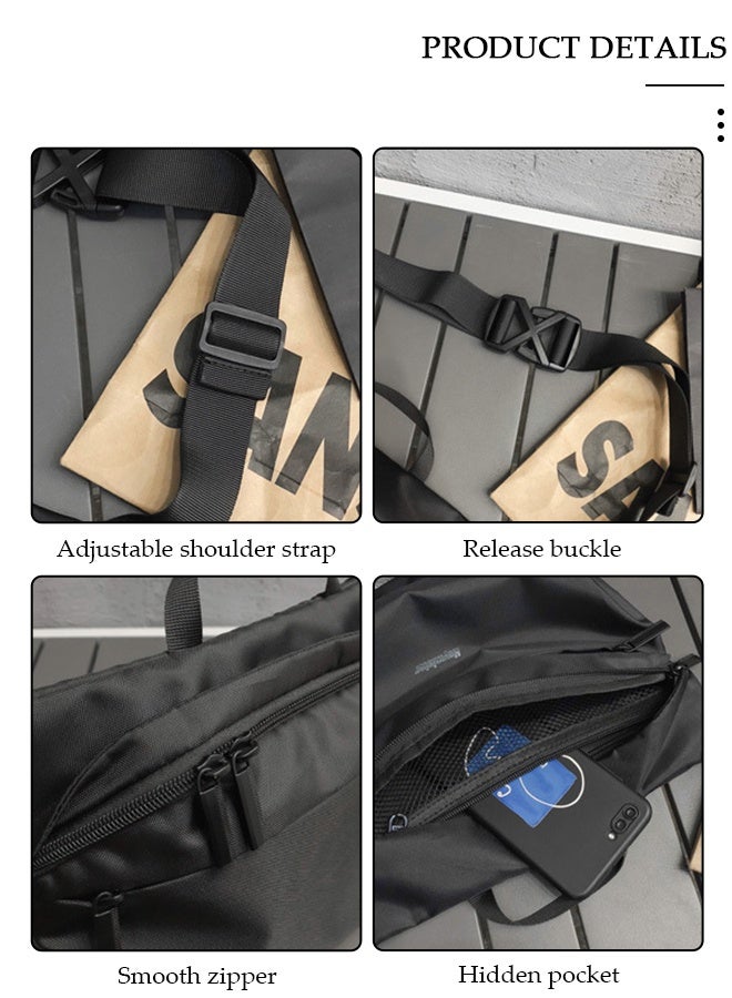 DUNISO Compact Sling Bag for Men and Women Waterproof Crossbody Bag Multipurpose Chest Shoulder Bag with Buckle Everyday Carry Bag for Travel Work Sports - Image 2