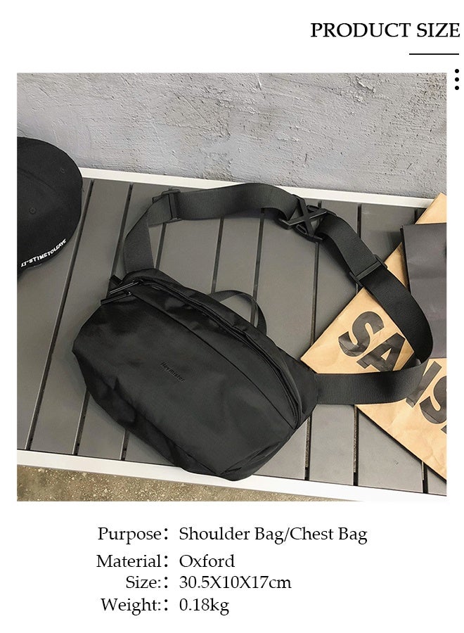 DUNISO Compact Sling Bag for Men and Women Waterproof Crossbody Bag Multipurpose Chest Shoulder Bag with Buckle Everyday Carry Bag for Travel Work Sports - Image 3