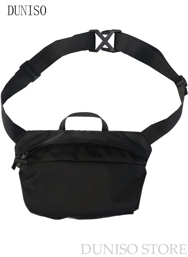DUNISO Compact Sling Bag for Men and Women Waterproof Crossbody Bag Multipurpose Chest Shoulder Bag with Buckle Everyday Carry Bag for Travel Work Sports  - Image 2