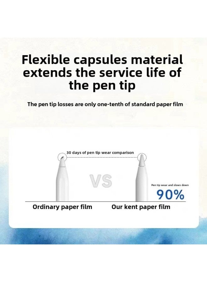 Japan IPad Paper Film Pro11/12.9 Painting Film Pro9.7/10.2 Handwriting Film AR Transparent-Color:Frame Sticker  Removable Paper Film Set-Size:ipad Pro 11 2021 - Image 3