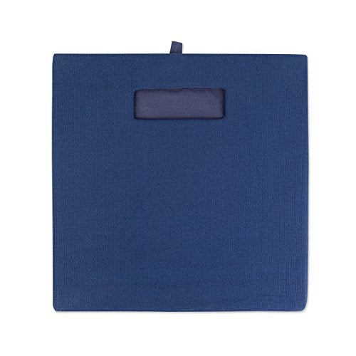 DII Poly-Cube Storage Collection Hard Sided, Collapsible Solid, Small, Nautical Blue - Image 4