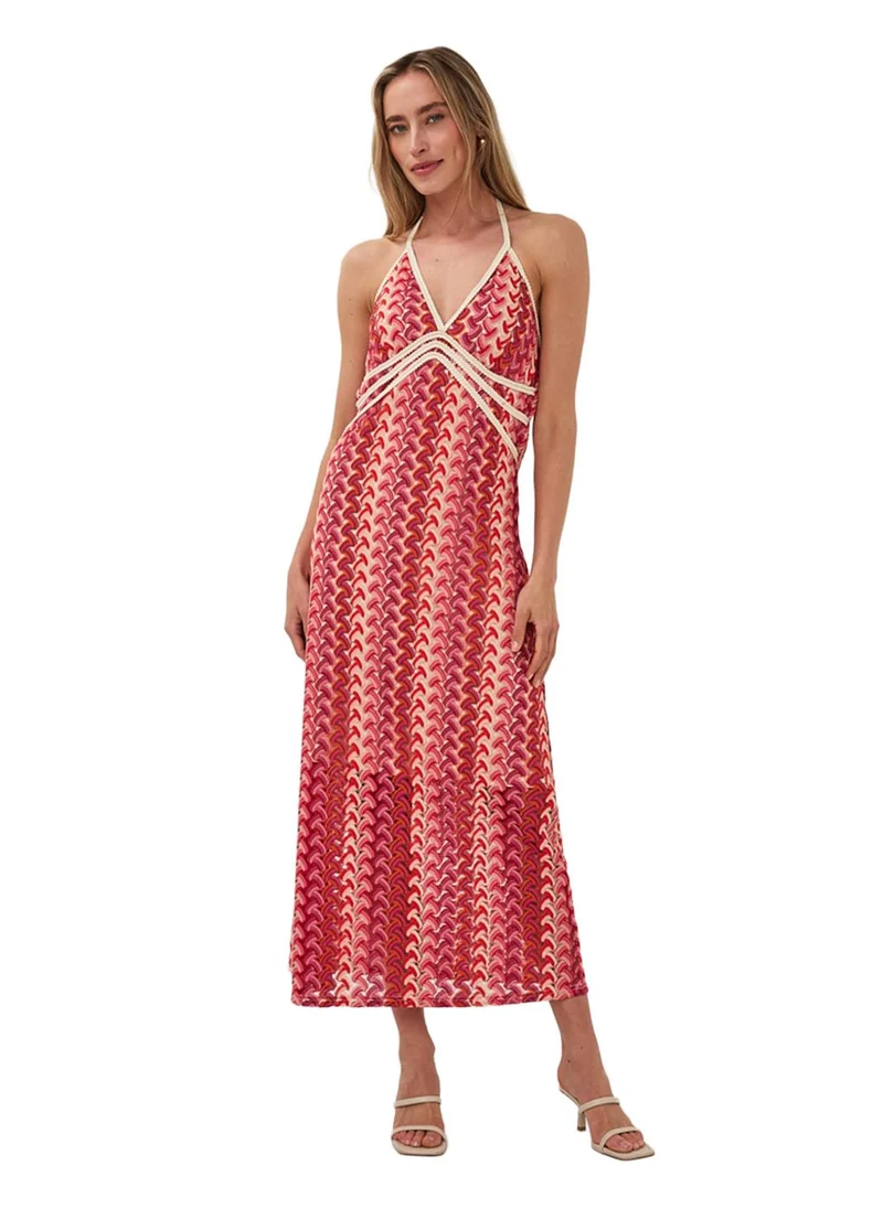 Esqualo Esqualo Dress Colored Crochet