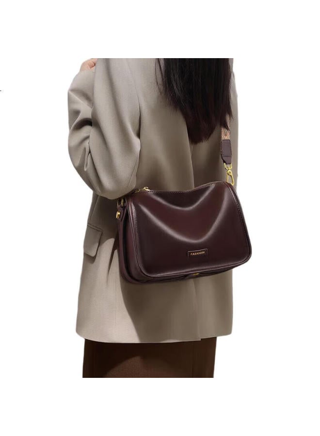Viney Leather Handbag For Women, Luxury Crossbody Pillow Bag, Large Capacity Shoulder Bag, Birthday Gift For Girlfriend, Qixi Festival And Valentine'S Day Present - Image 1