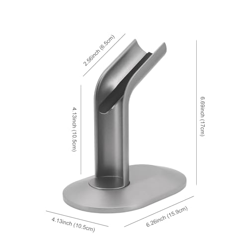 Buwico Hair Straightener Holder Compatible with Dyson Airstrait, Desktop Display Stand Compatible with Dyson Airstrait Straightener, Desktop Organizer Compatible with Dyson Hair Drye (Silver) - Image 3