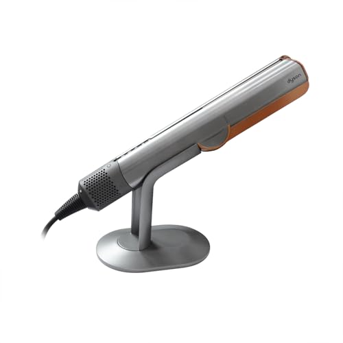 Buwico Hair Straightener Holder Compatible with Dyson Airstrait, Desktop Display Stand Compatible with Dyson Airstrait Straightener, Desktop Organizer Compatible with Dyson Hair Drye (Silver) - Image 1