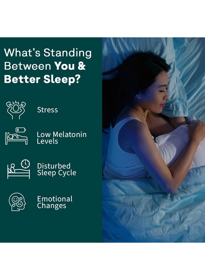 Oziva Magnesium Melatonin For Stress, Anxiety & Sleep | With Bacopa Monnieri Extract | Non-Addictive, Non-Habit Forming | 60 Vegetarian Tablets - Image 5