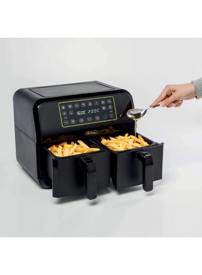 أريتي 1700W Double Basket Air Fryer Black 8 Liter 00C462300ARAS 8 L 1700 W 00C462300ARAS black - Image 4