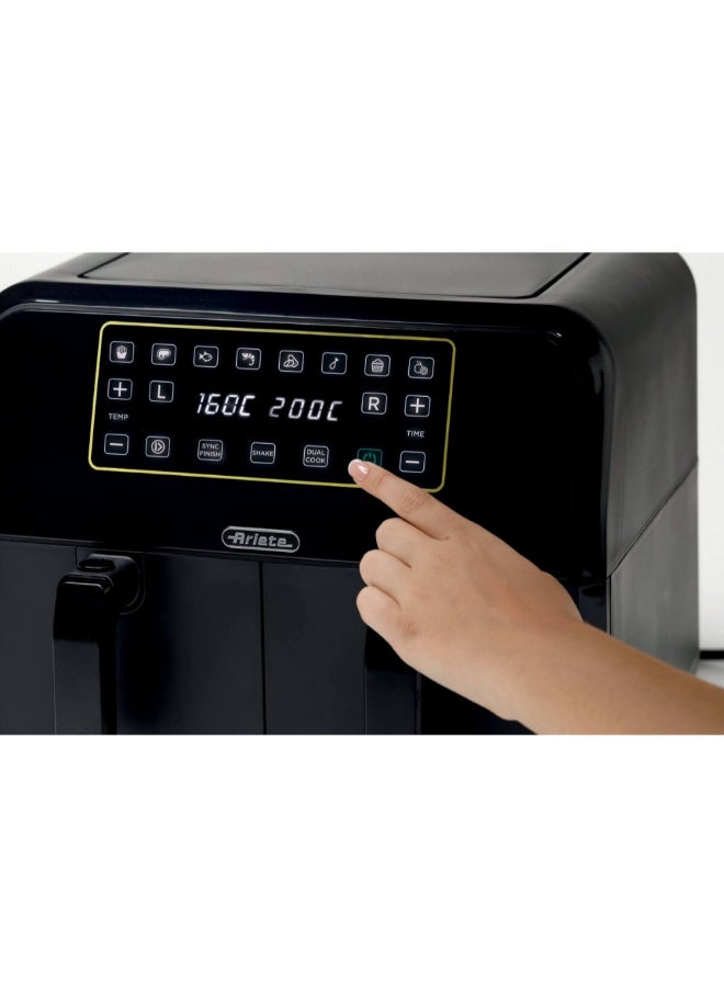 أريتي 1700W Double Basket Air Fryer Black 8 Liter 00C462300ARAS 8 L 1700 W 00C462300ARAS black - Image 5