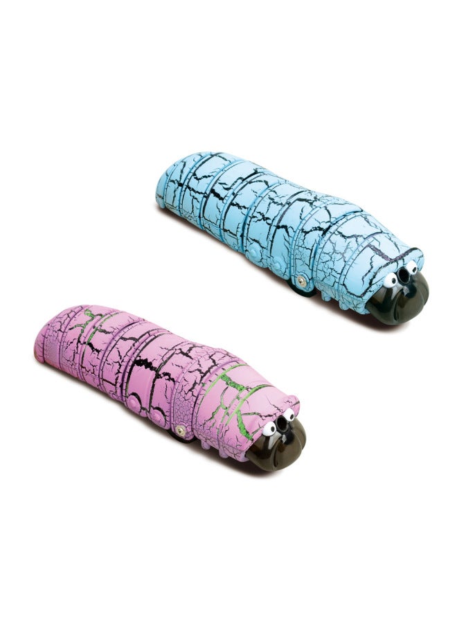 خدعة محاكاة شعبية على الإنترنت بجهاز تحكم عن بعد كاتربيلر ميني يويو دودة كهربائية مضحكة للقطط والكلاب لعبة غريبة - اللون: جهاز تحكم عن بعد - بني - Image 5