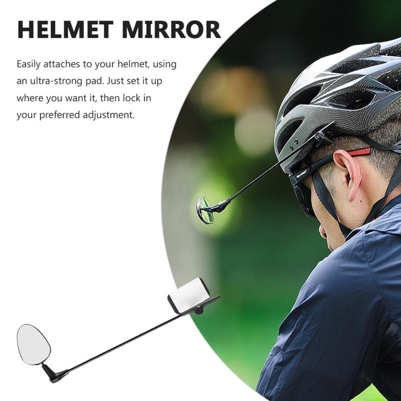 Bicycle Helmet Rearview Mirror Lightweight Durable for Road Mountain Bike Safety - Image 4