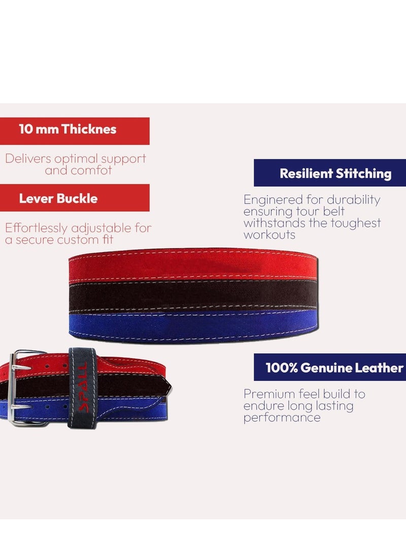 Powerlifting Back Workout Gym Belt, Double Color Weight Lifting Belt Waist Support Training Protective Gear for Heavy Gym Training Workouts for Men and Women, Deadlift Training Belt