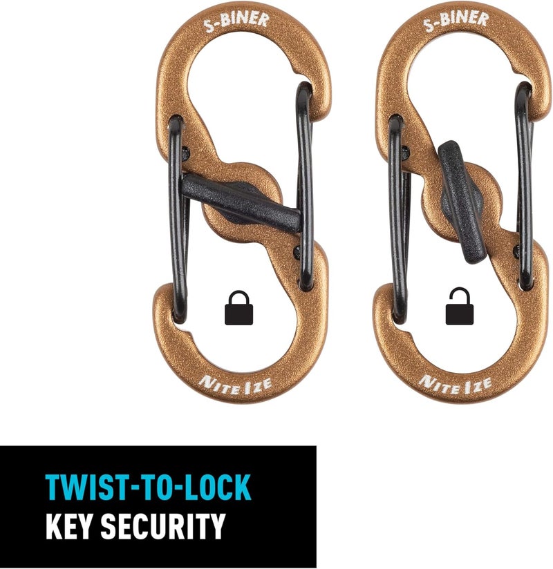 NiteIze S-Biner MicroLock Lockable Key Holder - Image 3