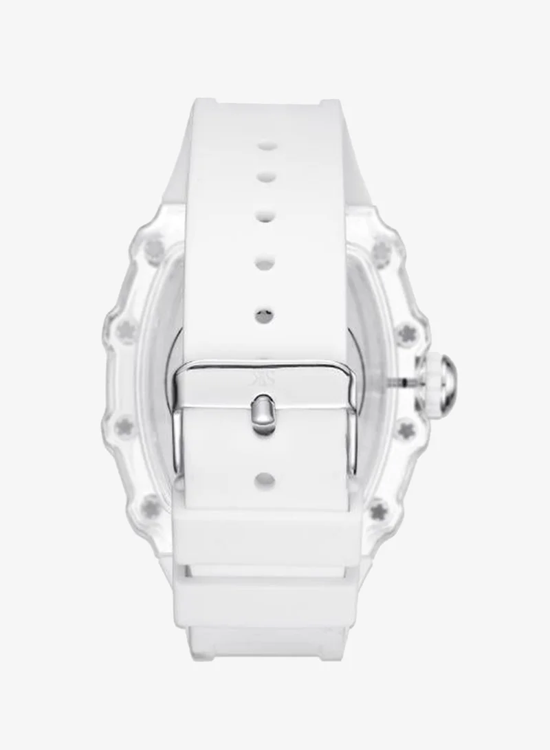 Kenneth Scott white Men's Silicone Analog Watch K25009-SSWW - 43 mm for Men | Best Price UAE