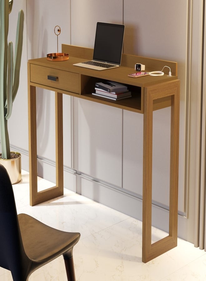JB  MOVEIS Home Computer Desk. 1250 x 400 x 120. Brown Color  - Image 1