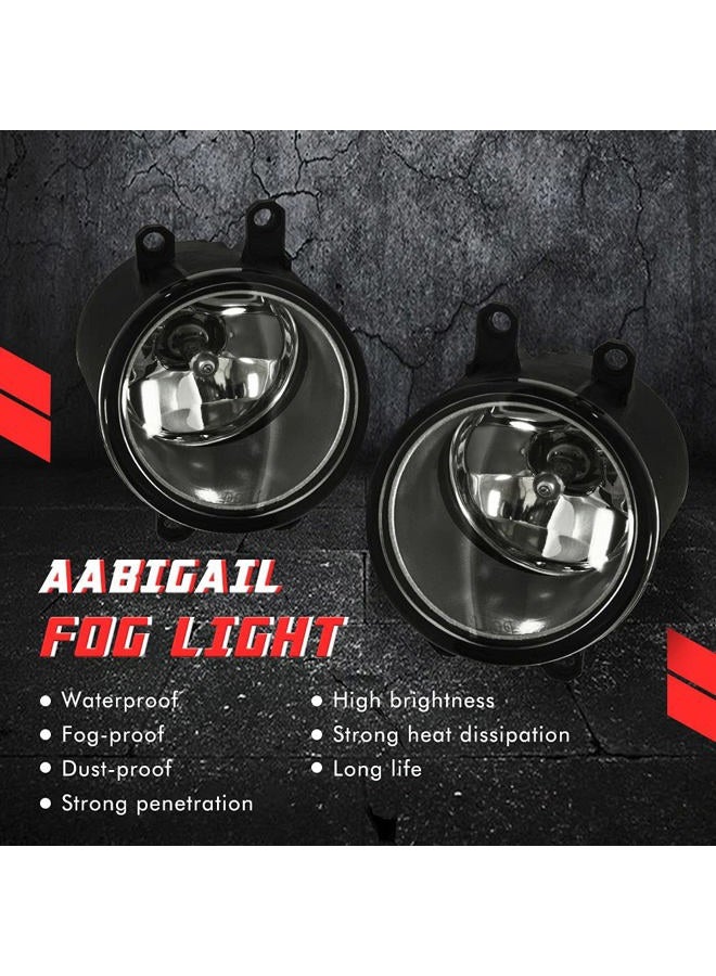 A ABIGAIL Driving Fog Lights Lamps Replacement for Toyota Camry 2007 2008 2009 with H11 12V 55W Halogen Bulbs & Universal Switch and Wiring Kit (Clear Lens) - Image 2