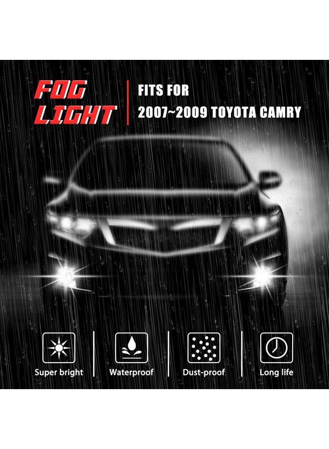 A ABIGAIL Driving Fog Lights Lamps Replacement for Toyota Camry 2007 2008 2009 with H11 12V 55W Halogen Bulbs & Universal Switch and Wiring Kit (Clear Lens) - Image 3