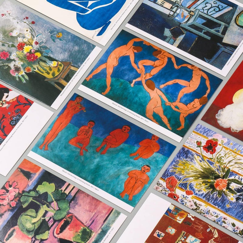 EDENMS Henri Matisse Art Postcards, Famous Painting Abstract Art Post Cards Bulk Pack(30 Pack), Vintage Aesthetic Photo Collage Kit, Postcards Poster for School Students Teacher Thank You Note Cards - Image 5