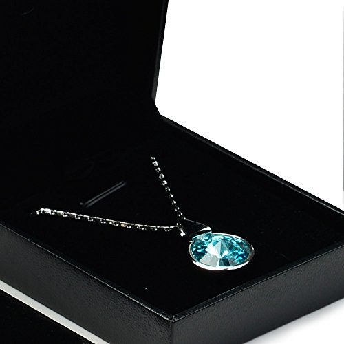 Oirlv Black Pendant Gift Box Wedding/Propose Jewelry Box Velvet Insert - Image 4