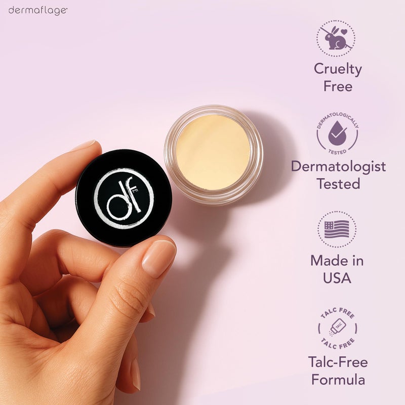 Dermaflage Waterproof Concealer Cream (Golden Fair) - Concealer Full Coverage, Matte Finish for Face & Body - Hides Dark Circles, Tattoos & Acne - Long Lasting Formula Used by Hollywood Makeup Artists - Image 4