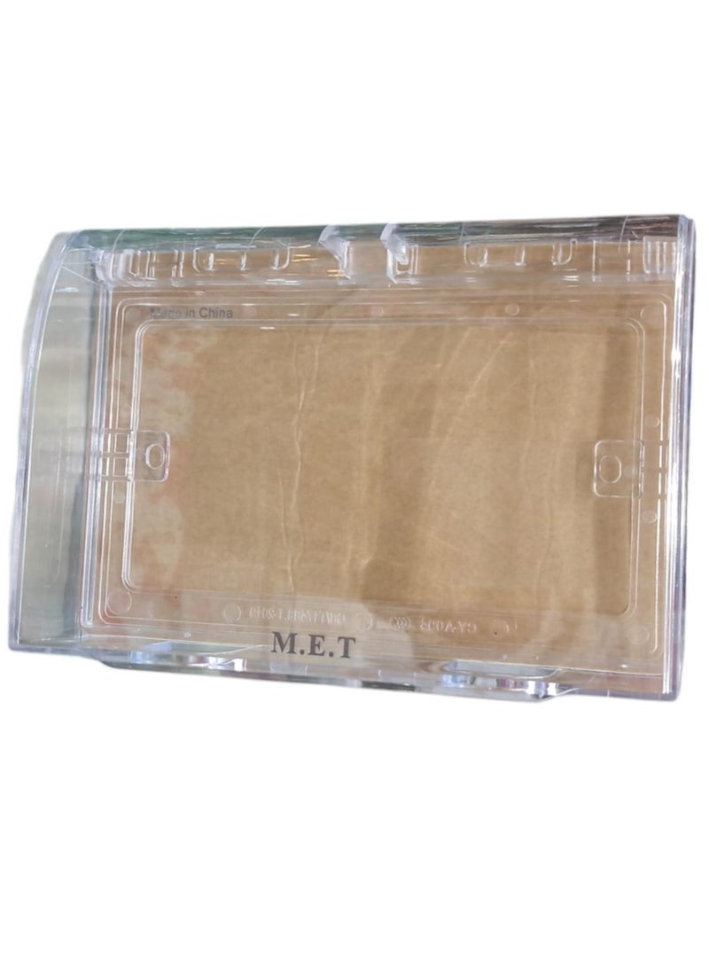 ميت غطاء فيش كهرباء ضد الماء شفاف