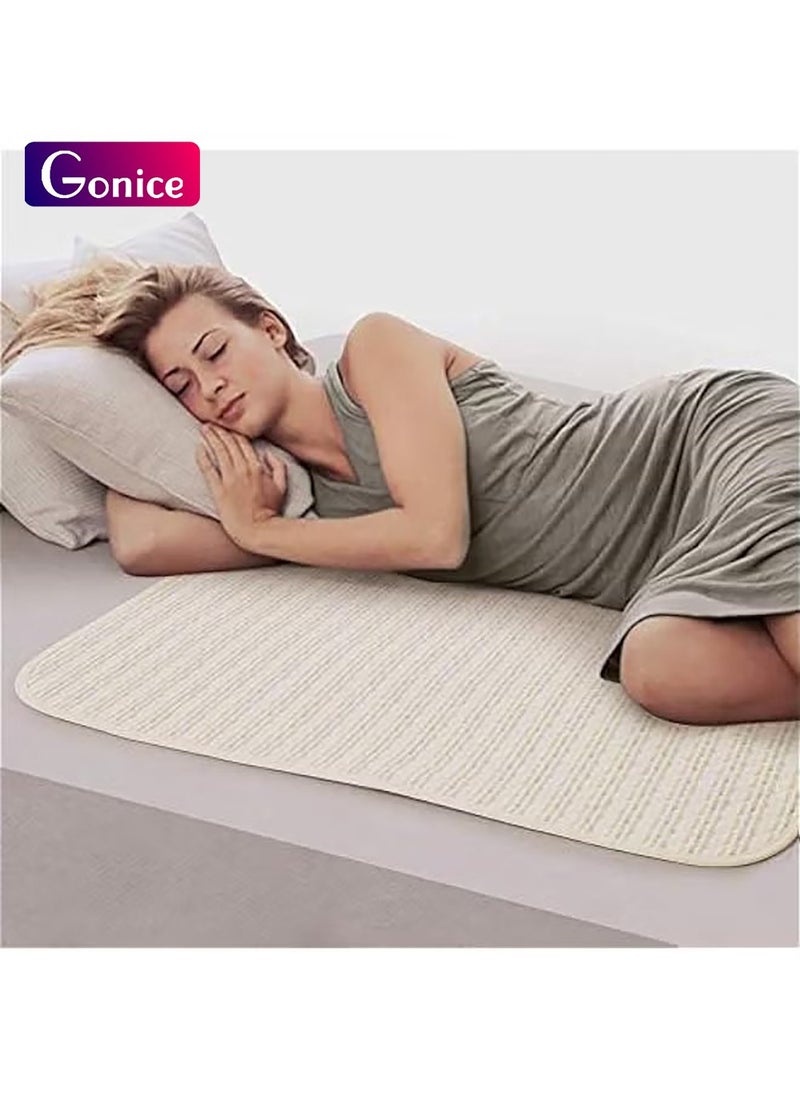 Gonice - Waterproof Bed Pad Washable and Reusable Underpads 4 Layer Incontinence Mattress Protector 100% Cotton Surface for Children Adults and Pets - Image 1