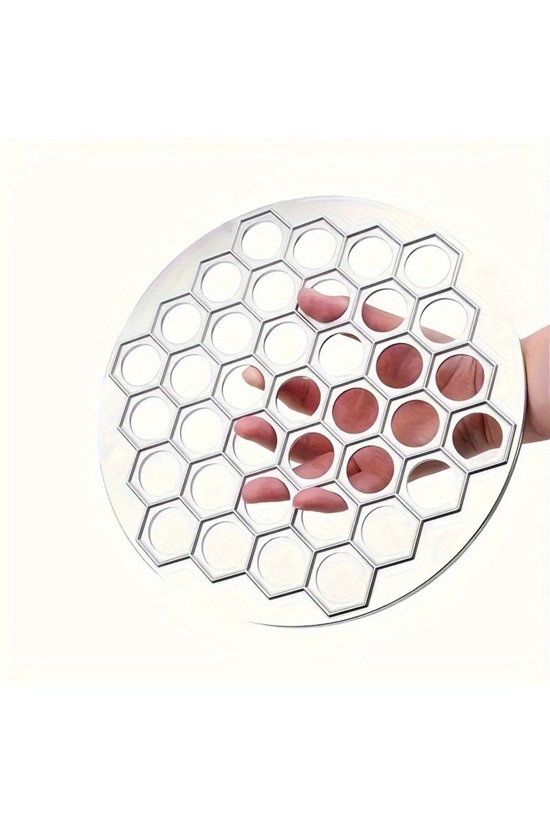 Silver 37 Holes Aluminum Dumpling Mold Ravioli Maker Russian Pelmeni Maker Dumpling Machine Ravioli