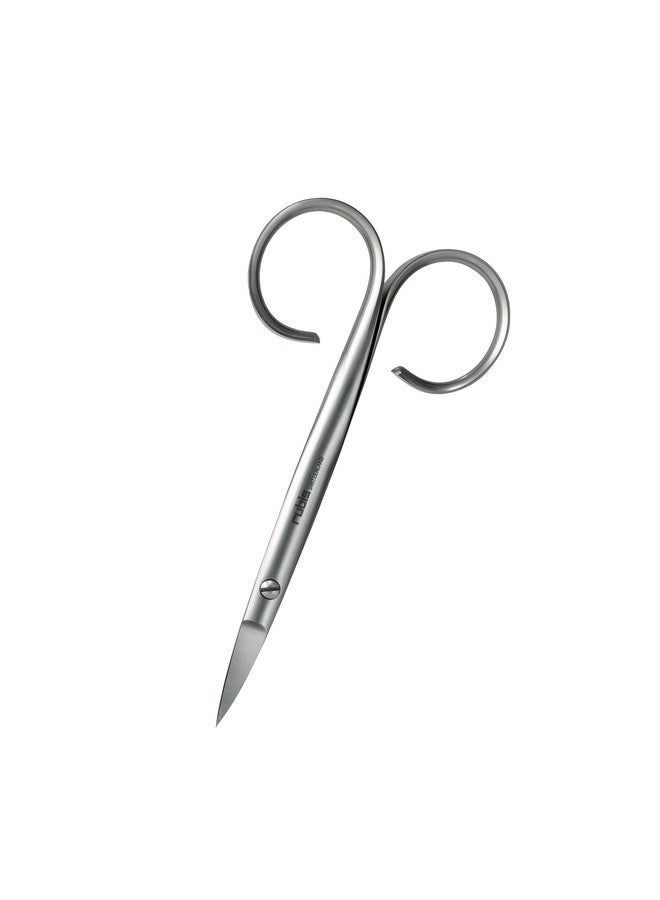 Rubis Sauro Stainless Steel Nail Scissors For Precise Toenails, 1F007, Made In Switzerland, Silver - Image 1
