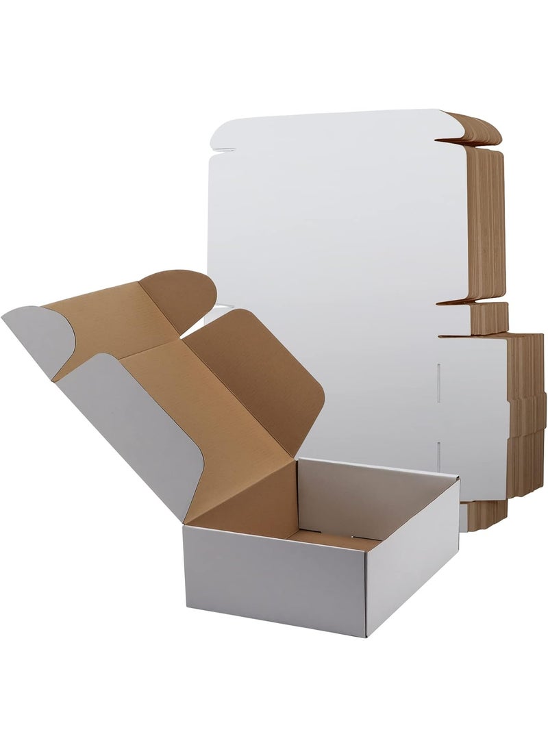 Corrugated Cardboard Shipping Boxes 29x22x10 CM Pack of 20 Mailer Boxes for Small Business E Commerce Packaging Shipping Storage Product Packing Gift Craft Durable Recyclable(White) - Image 2