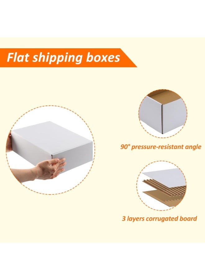 Corrugated Cardboard Shipping Boxes 29x22x10 CM Pack of 20 Mailer Boxes for Small Business E Commerce Packaging Shipping Storage Product Packing Gift Craft Durable Recyclable(White) - Image 4