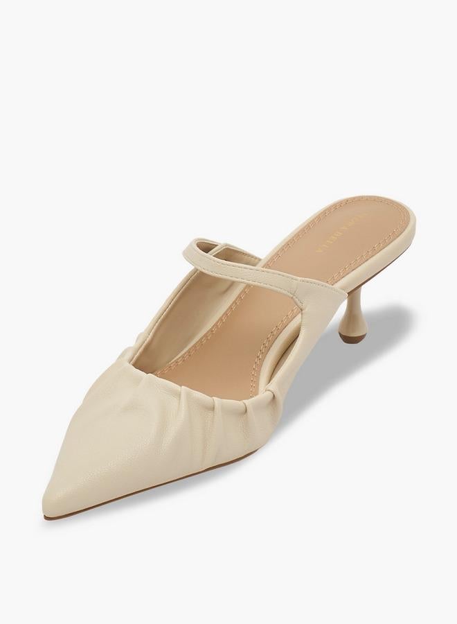 Flora Bella By Shoexpress Women Pleated Pointed Toe Shoes - Image 4
