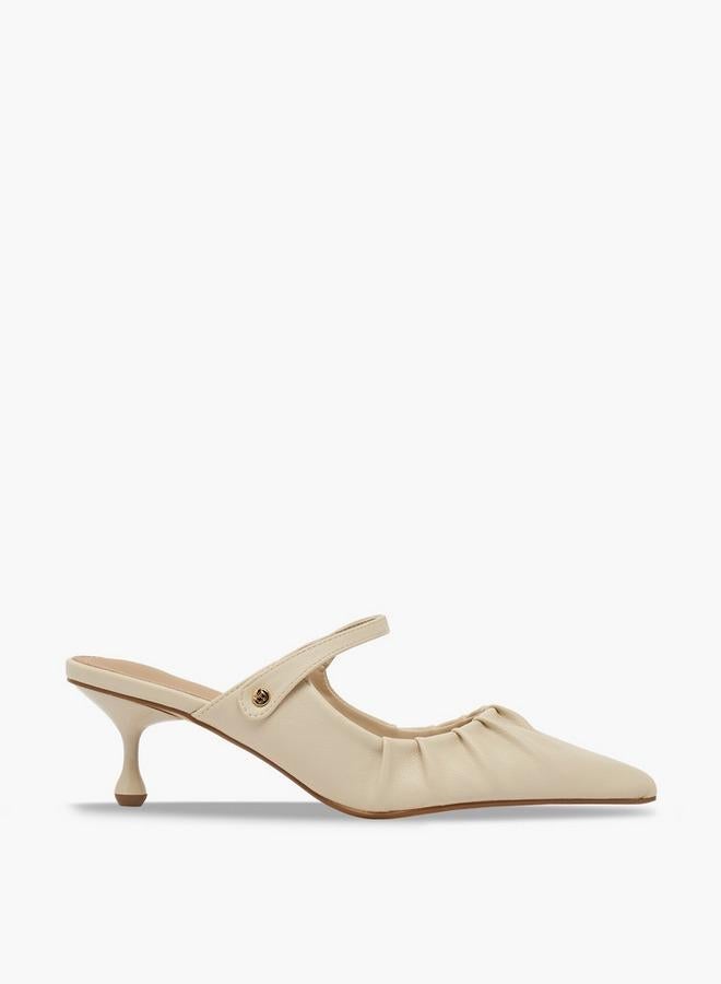 Flora Bella By Shoexpress Women Pleated Pointed Toe Shoes - Image 1