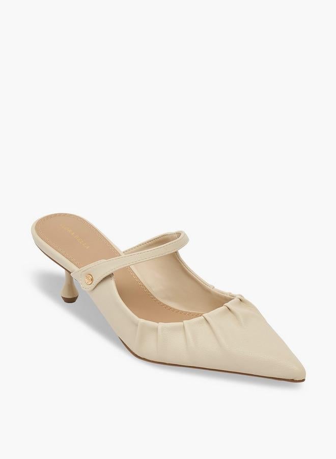 Flora Bella By Shoexpress Women Pleated Pointed Toe Shoes - Image 2