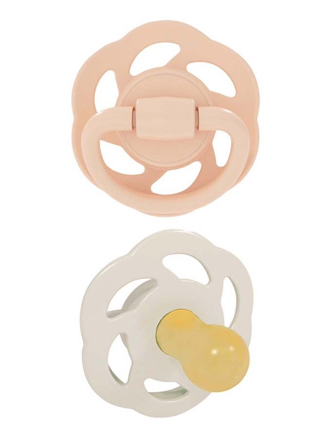 nip Newborn Cherry Soother, Latex, Orange And Brown, Round Teats  - Image 1