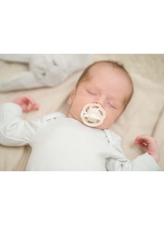 Newborn Cherry Soother, Latex, Orange And Brown, Round Teats