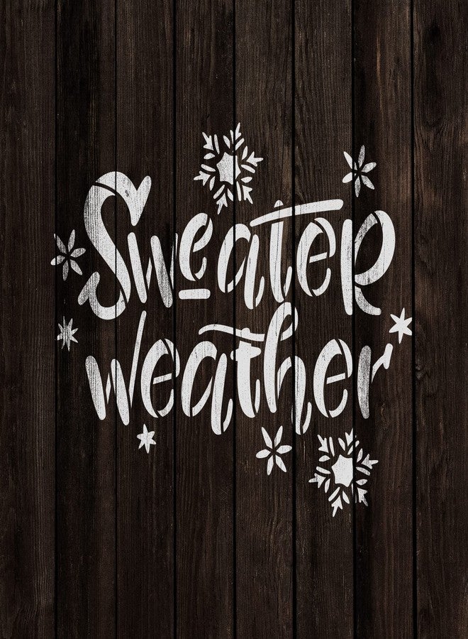 Stencil Revolution Sweater Weather Snowflakes Stencil - Reusable Stencils for Painting - Create DIY Sweater Weather Snowflakes Crafts and Projects - Image 4