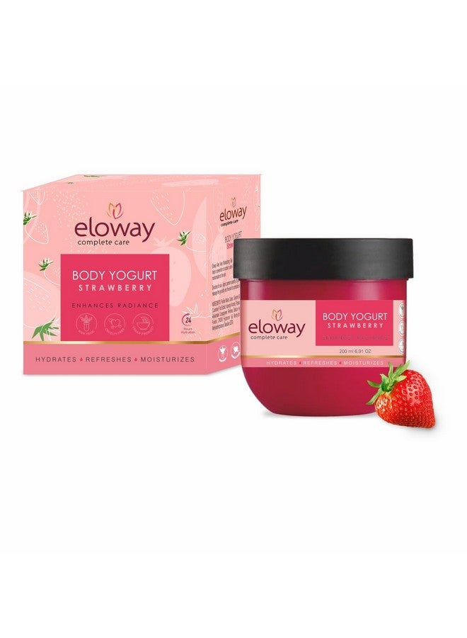 Eloway Body Yogurt/Body Butter, Strawberry Flavor (200G) - Non-Sticky||Body Cream For 48Hrs Moisturization || Body Butter For Dry Skin, Helpful Deeply Nourished, Moisturized & Glowing Skin - Image 1